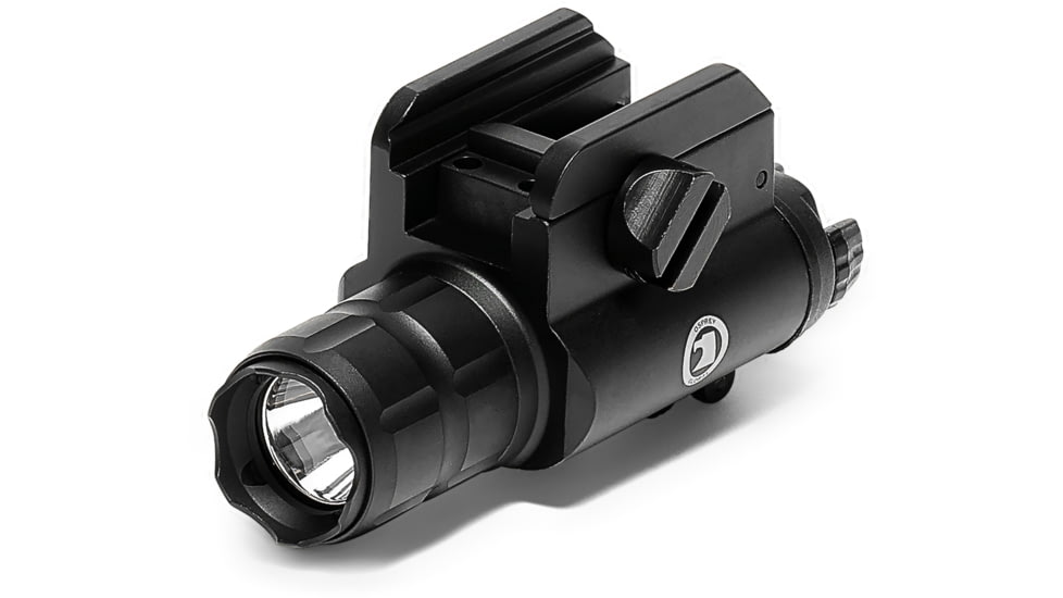 Osprey Global 600 Lumens LED Tactical Pistol Weapon Light, Lithium Metal/CR123A, Black, FL-OSP-600L
