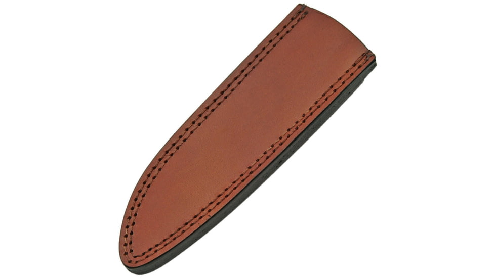Pakistan Leather Sheath Clip Point, Measures 8 1/4in X 2 1/2in, Fits 9 1/2in To 10 1/2in Clip Point Hunting Knife, Brown Leather Construction, Black, SHE660610