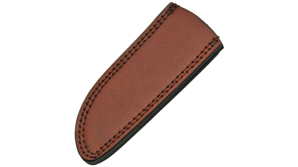 Pakistan Leather Sheath Drop Point, Measures 6 3/4in X 2 3/4in, Fits 8in To 9in Drop Point Hunting Knife, Brown Leather Construction, SHE660709