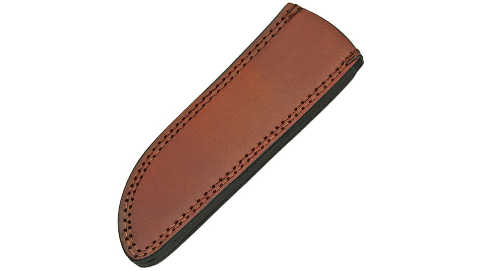 Pakistan Leather Sheath Drop Point, Measures 8 1/4in X 2 1/2in, Fits 9 1/2in To 10 1/2in Drop Point Hunting Knife, Brown Leather Construction, Black, SHE660710