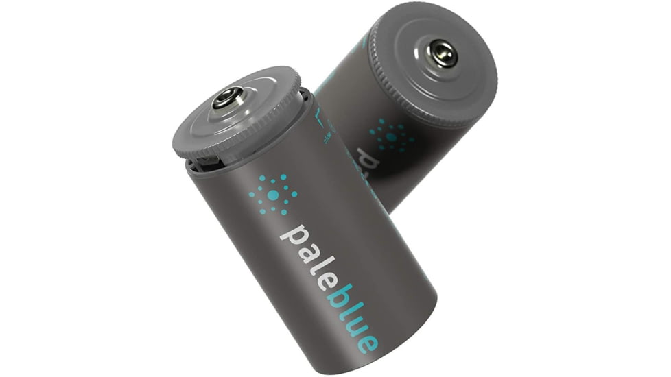 Pale Blue Earth Pale Blue Smart Lithium Ion USB Rechargeable D Batteries 2 Pack, Gray, PB-D-C