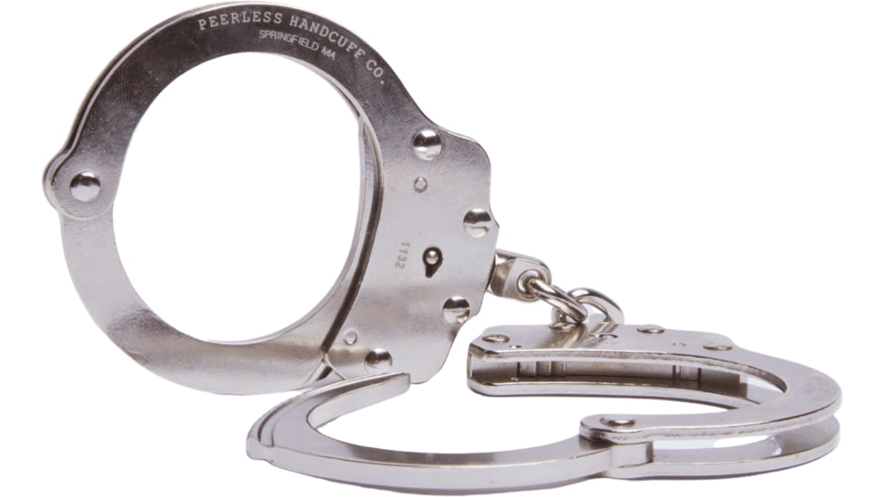 Peerless Handcuff Chain Link Handcuff, Nickel Finish, PH700C
