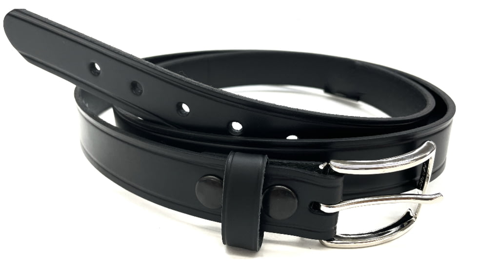 Perfect Fit 1.25in Garrison Economy Belt w/ Chrome Buckle, Black, 30, 2000-CH-30