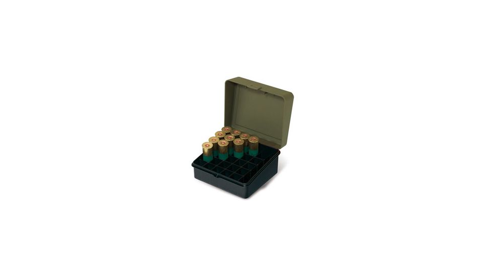 Plano Shot Shell Box, 3.5in. 12 Gauge, ODGreen/Black 1217-01