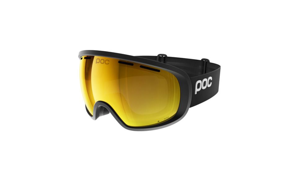 POC Fovea Clarity With Extra Lens Snow Goggles, Uranium Black/Spektris Orange, 40405BKO