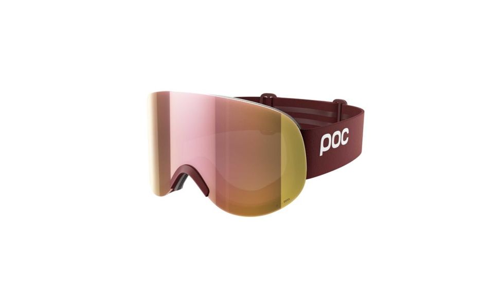 POC Lid Clarity Snow Goggles, Lactose Red/Spektris Rose Gold, 40612RDG