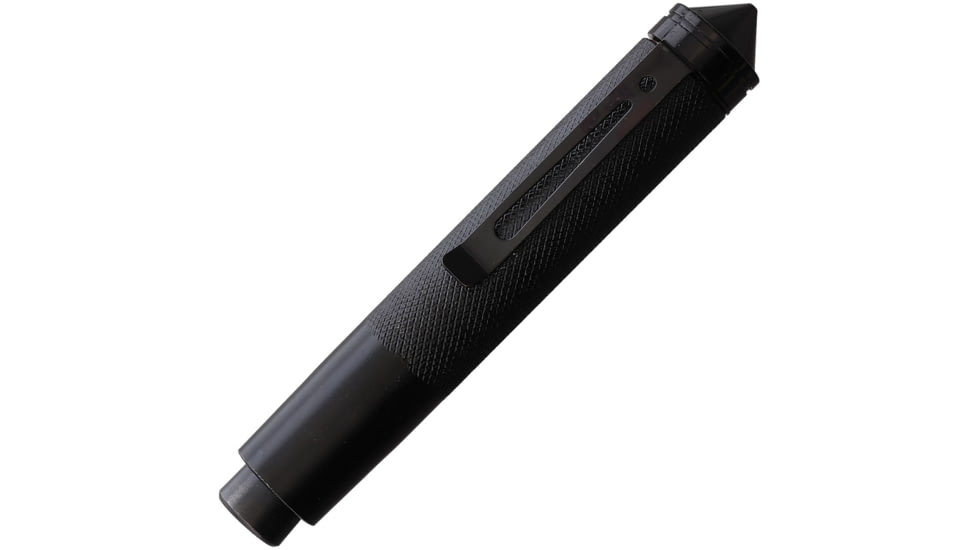 Police Force Tactical Expandable Baton, 10in to 26in, Black Nylon Belt Sheath, Steel Construction, Black, BT12CS