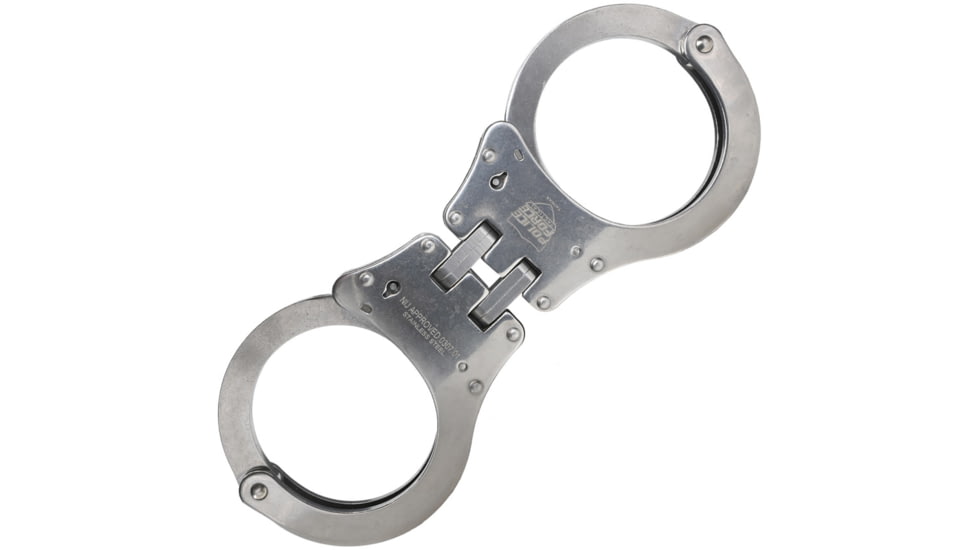 Police Force Tactical Stainless Hinged NIJ Handcuff