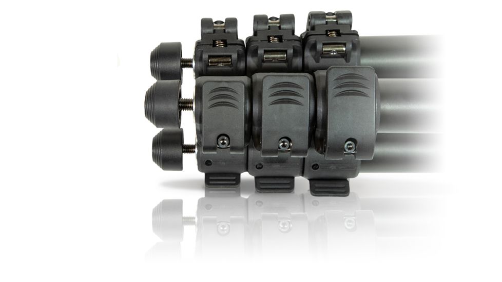 Predator Tactics DeadEye Rifle Tripod System, Matte Black/Red Aluminum Finish, 97501