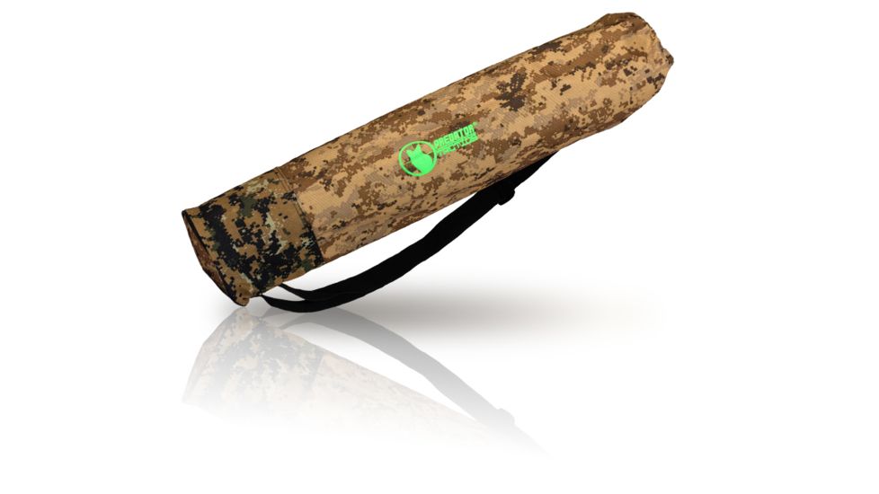 Predator Tactics DeadEye Rifle Tripod System, Matte Black/Red Aluminum Finish, 97510