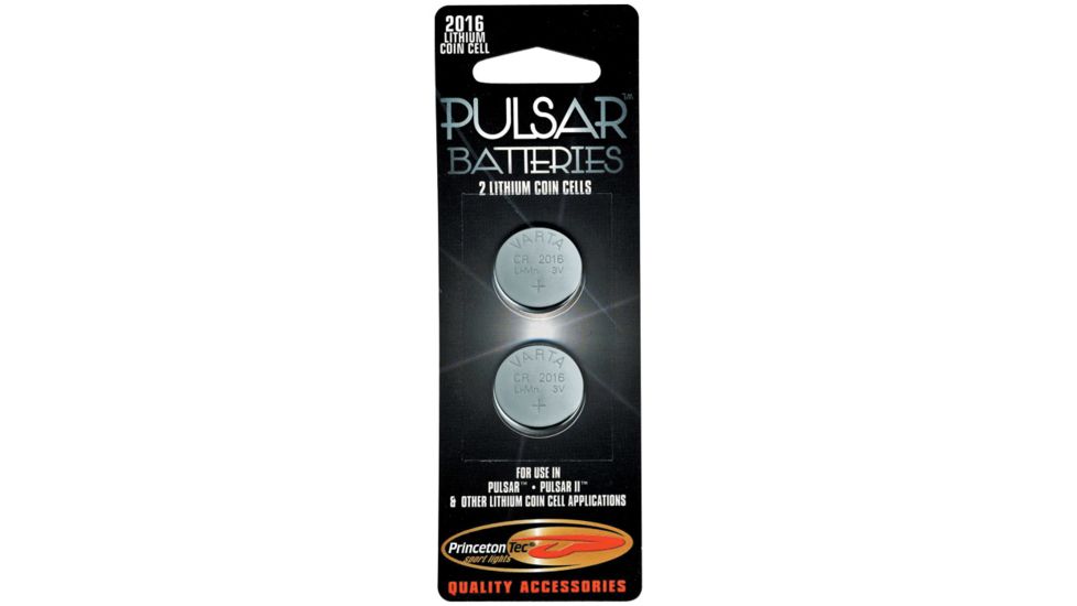 Princeton Tec Cr 2016 Lithium Coin Cell 2pk  BAT-2016