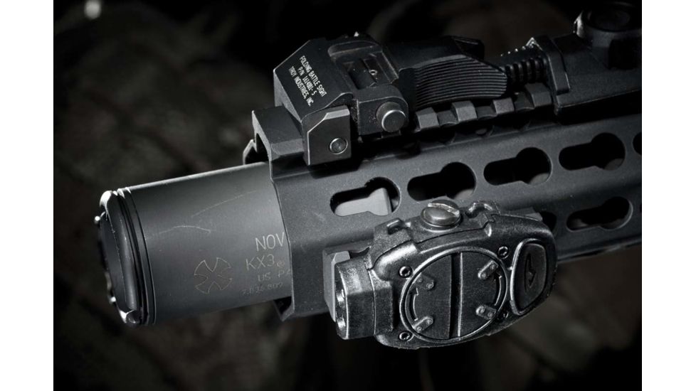 Princeton Tec Switch Rail Weapon Mounted Task Light, CR2016 Lithium, IR/White, 10 Lumens, Black, SRM-IRW-BK