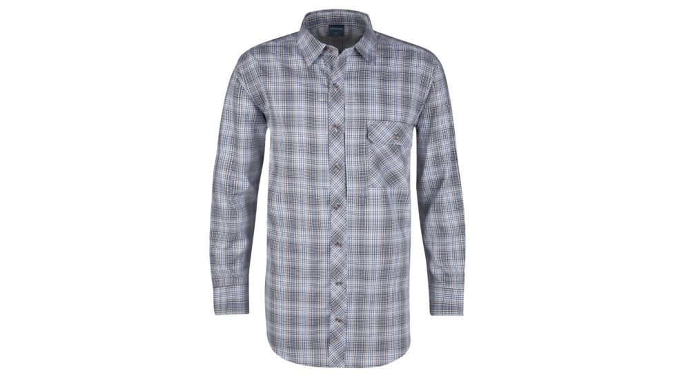 Propper Mens Covert Button-Up Long Sleeve Shirt,Ocean Blue Plaid,L2 F53170V468L2