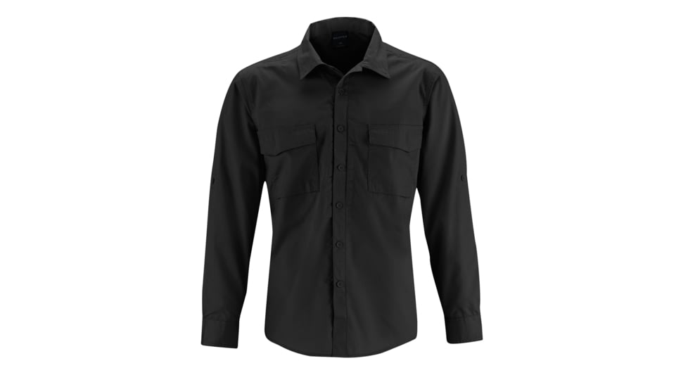 Propper REVTAC Long Sleeve Shirt - Mens, Black, 2XL, Long, F533450001XXL3