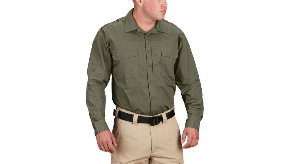 Propper REVTAC Long Sleeve Shirt - Mens, Olive Green, Small, Regular, F533450330S2