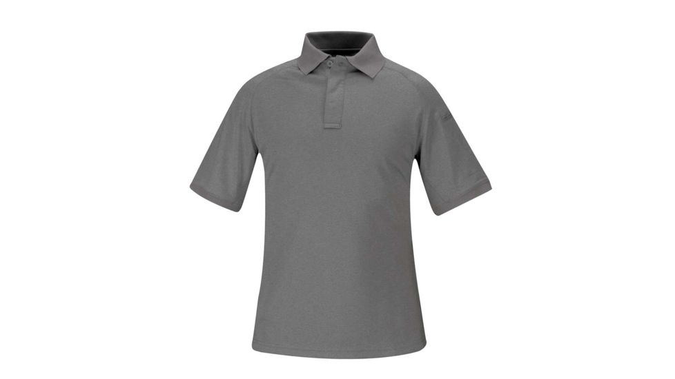 PROPPER Snag Free Short Sleeve Mens Polo, Heathered Grey, 3XL F53220A0233XL