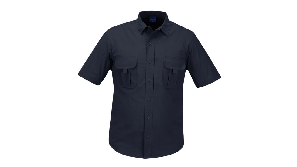 PROPPER Summerweight Tactical Mens Short Sleeve Shirt, LAPD Navy, 3XL F53743C4503XL
