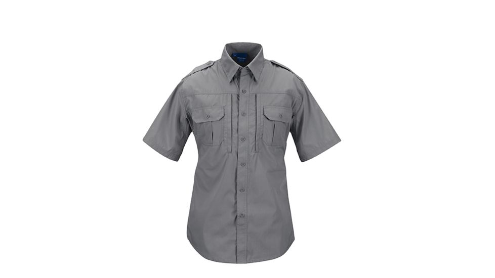 Propper F531150 Tactical Lightweight Short Sleeve Shirt, Gray, 3XL