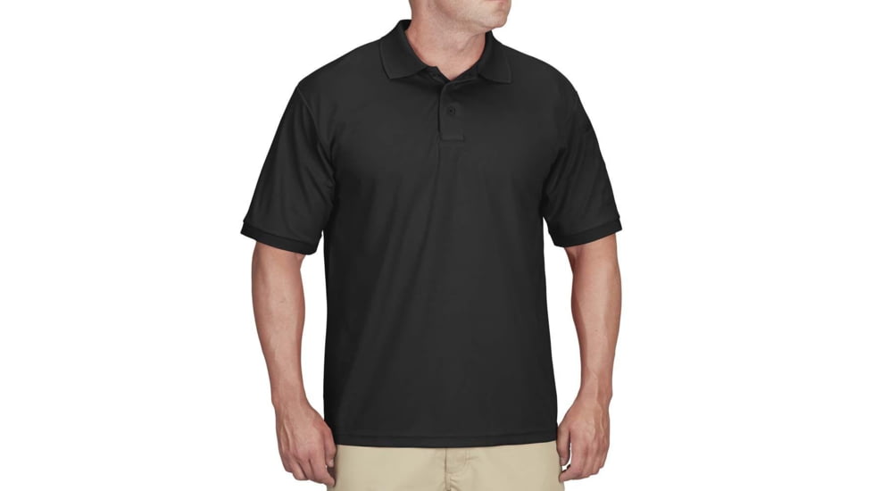 Propper Uniform Short Sleeve Polo - Mens, Black, 4XL, F53554C0014XL