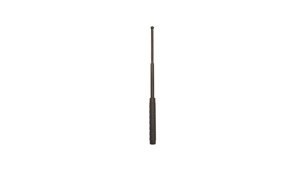 PSPI Expandable Baton with Sheath, 21 Foam Handle, Steel, Blk, NS21R