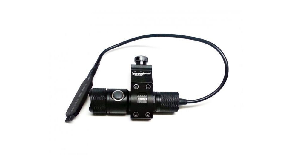 Powertac Cadet Gen 2 Flashlight Kit, 492 Lumens, with CREE XM-L2 U2 LED, Black POWERTAC-CADET-G2-WEAPON-KIT
