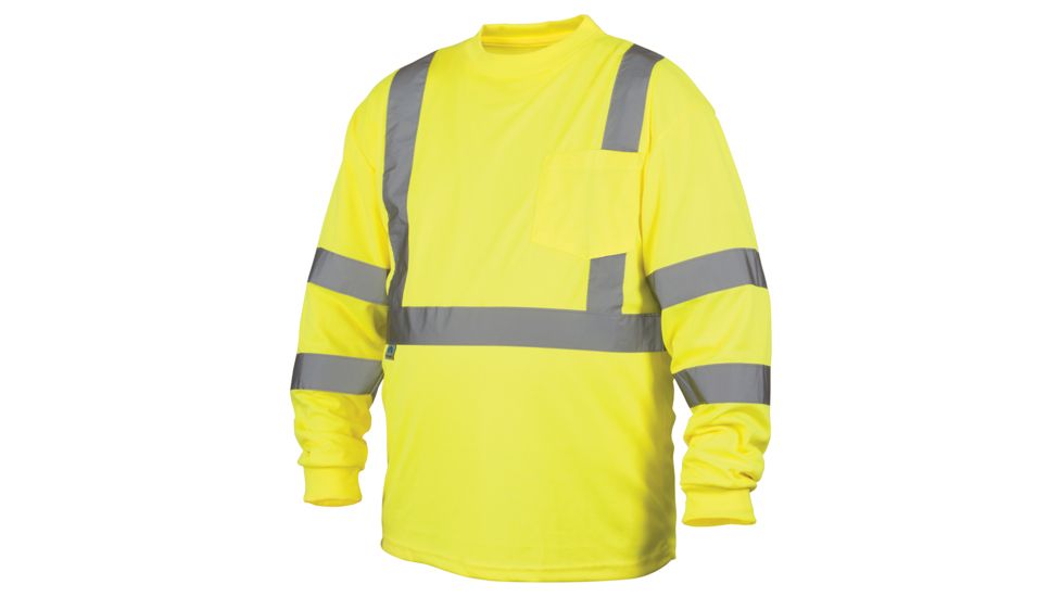 Lumen X Long Sleeve T-Shirt, Hi-Vis Lime, 4X Large