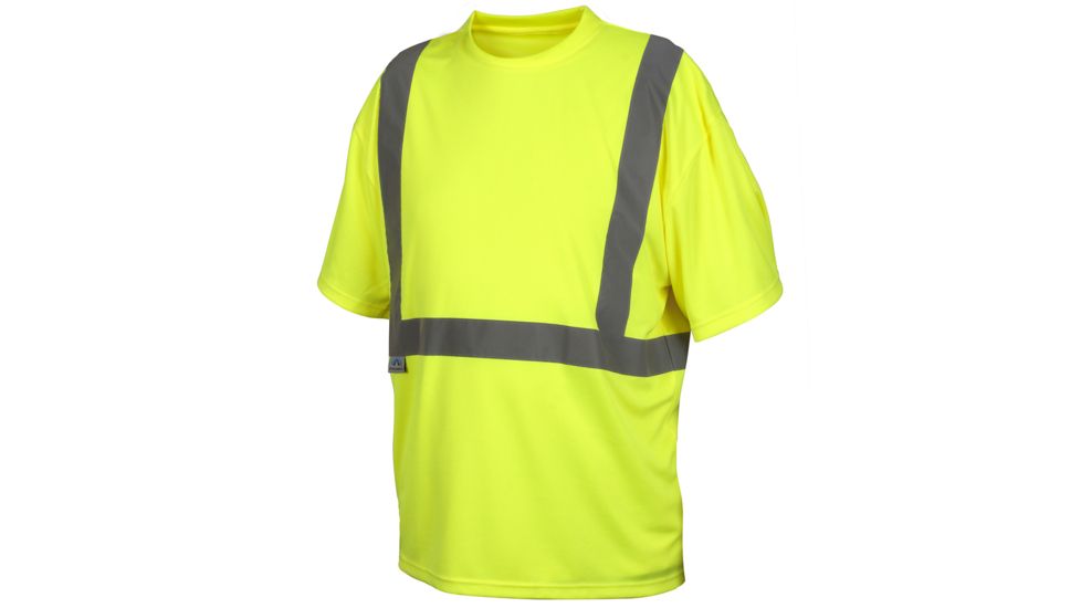 Lumen X T-Shirt, No Pockets, Hi-Vis Lime, Large