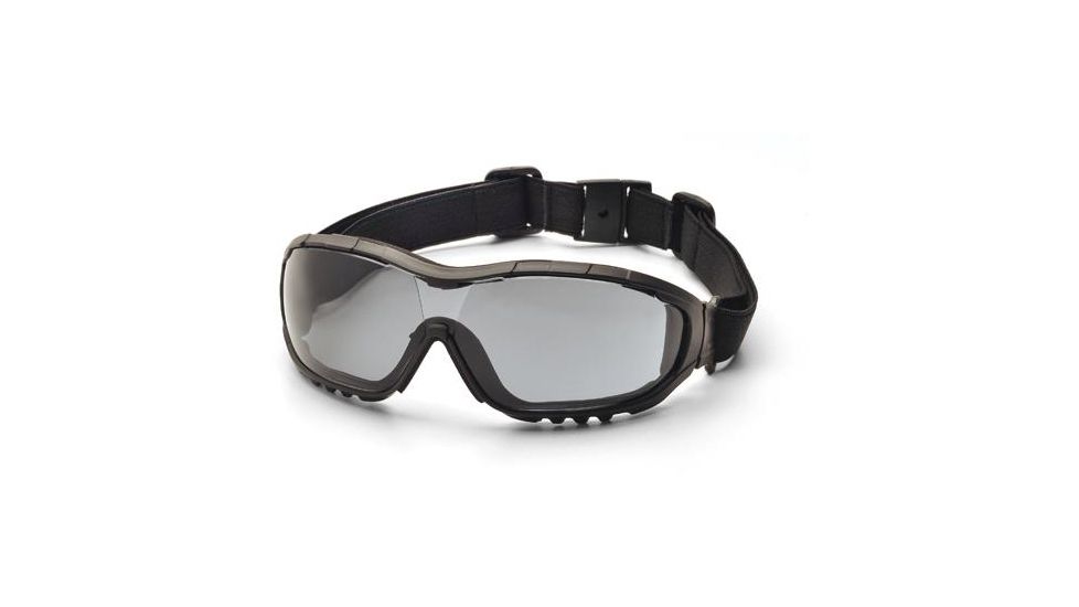 Pyramex V3G Safety Glasses, Black Strap/Temples/Gray Anti-Fog Lens GB8220ST