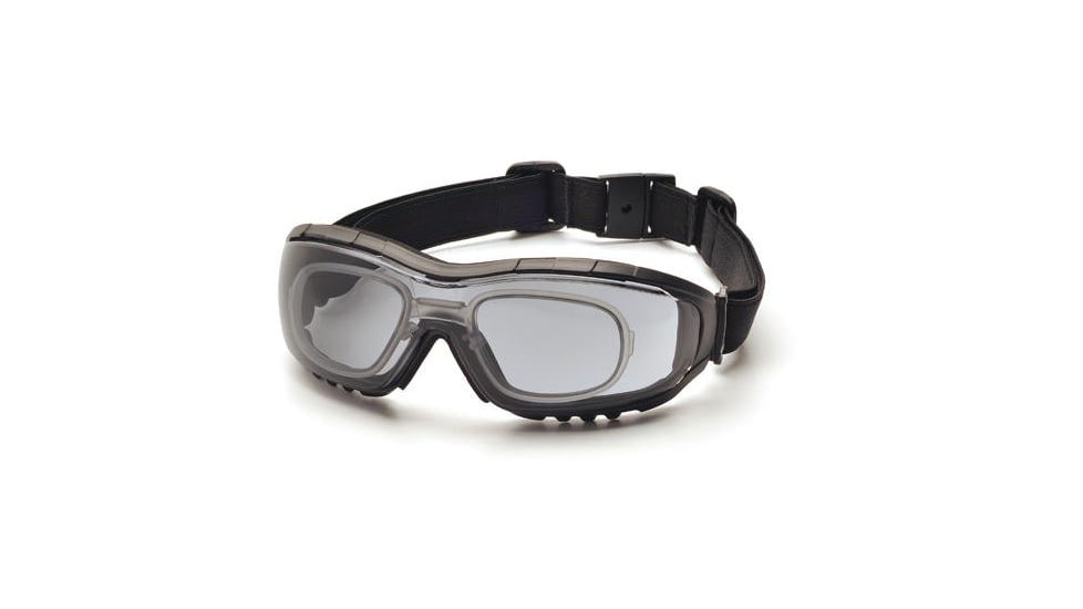 Pyramex V3G Safety Glasses, Black Strap/Temples/Gray Anti-Fog Lens GB8220STRX