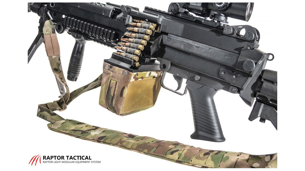 Raptor Tactical SAW M249 Nutsack Ammunition Pouch, Multicam, 100 rounds, RT-M249-MC