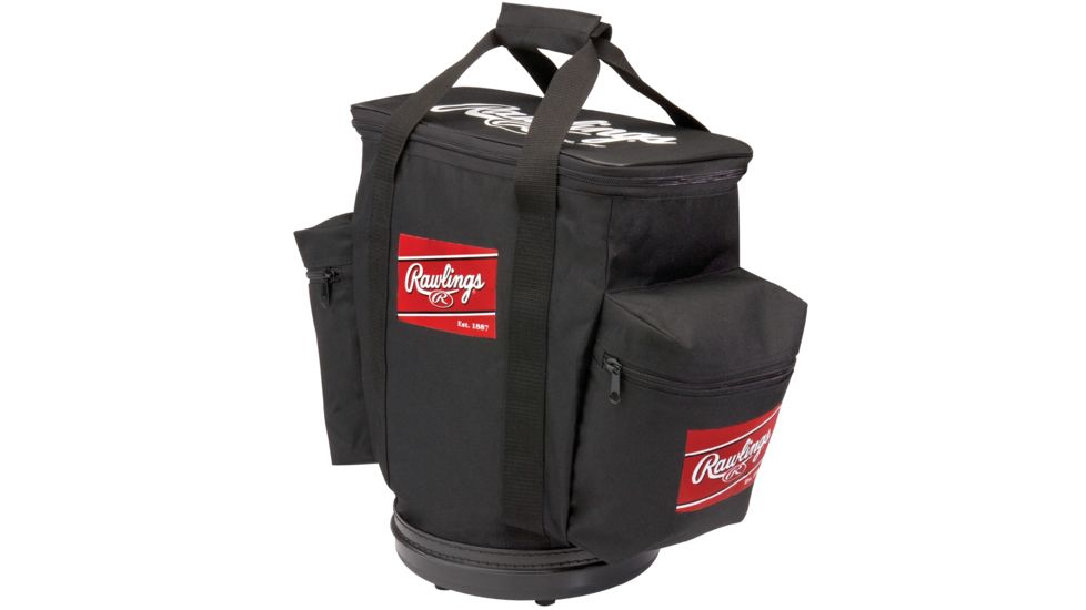 Rawlings Baseball Bucket Ball Bag, Black 1007659