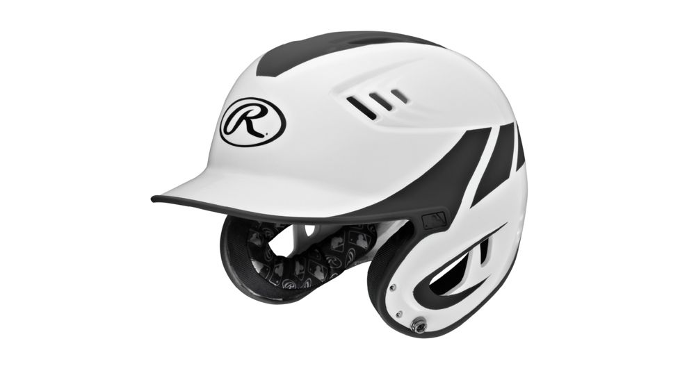 Rawlings Velo Series Junior 2-Tone Home Batting Helmet, Black 1007754