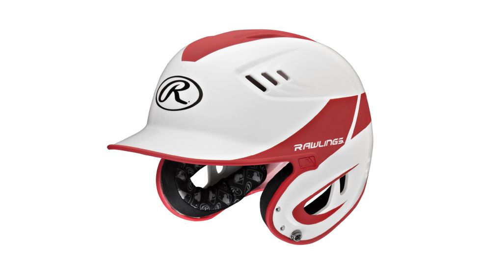 Rawlings Velo Series Senior 2-Tone Home Batting Helmet, Red 1007765