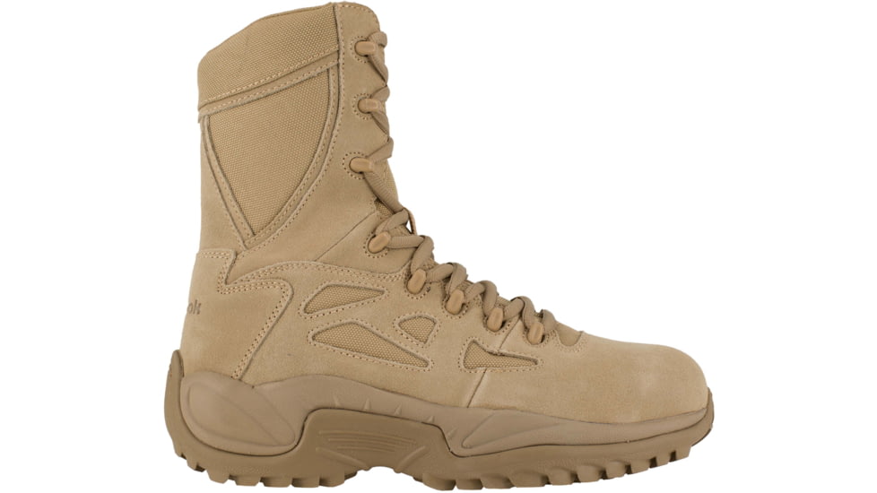 Reebok Rapid Response RB Wos 8in. Military Boot, Tan, 8.5 RB894-TN-8.5-WOMEN-M