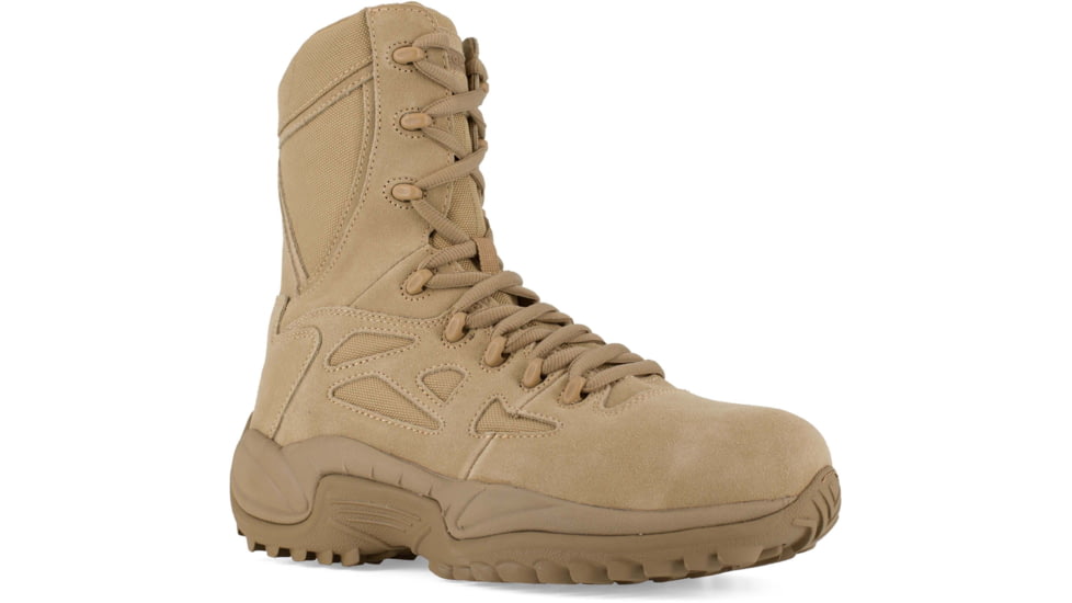 Reebok Rapid Response RB Wos 8in. Military Boot, Tan, 8.5 RB894-TN-8.5-WOMEN-M