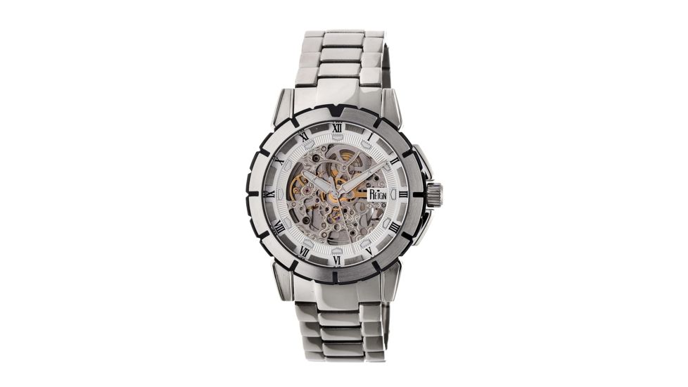 Reign Philippe Automatic Skeleton Dial Bracelet Watch, Silver REIRN4601