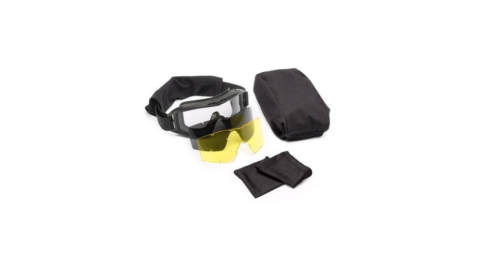 Revision Desert Locust Deluxe US Military Goggle System, Black 4-0309-9500