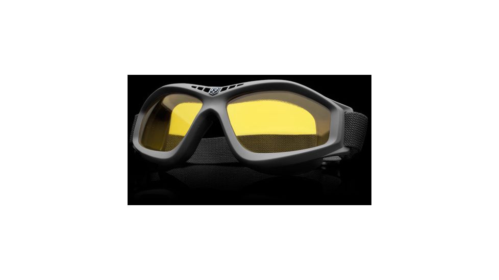 Revision Military Eyewear Bullet Ant Tactical Goggle Basic Kit - Yellow High-Contrast Lens, Black Frame 4-0045-0131