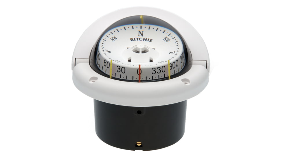 Ritchie HF-743W Helmsman Compass - Flush Mount - White 10535