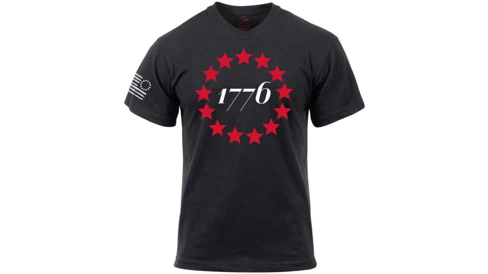 Rothco 1776 T-Shirt - Black, 2XL, 10832-2XL