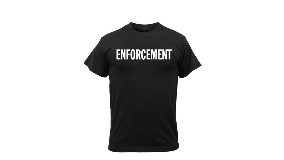 Rothco 2-Sided Enforcement T-Shirt, Small, 4612-S