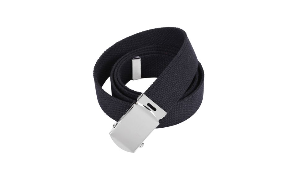 Rothco 44 Inch Military Web Belts, Chrome, Black, 4177-Chrome-Black