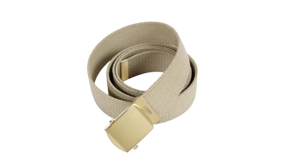Rothco 44 Inch Military Web Belts, Gold, Khaki, 4177-Gold-Khaki