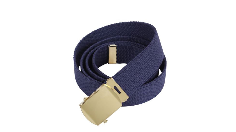 Rothco 44 Inch Military Web Belts, Gold, Navy Blue, 4177-Gold-NavyBlue