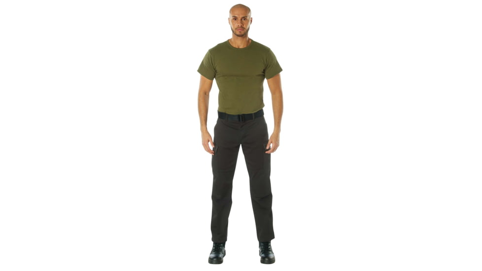 Rothco Active Flex BDU Cargo Pants, Black, 32, 62070-Black-44Wx32L
