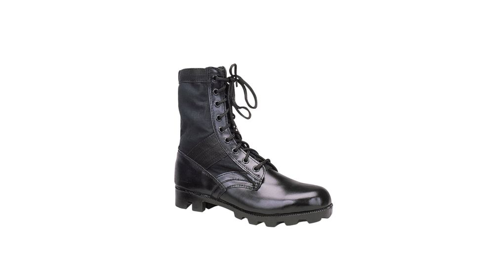 Rothco Classic Military Jungle Boots, Black, 5, Wide, 5081-Black-5-Wide