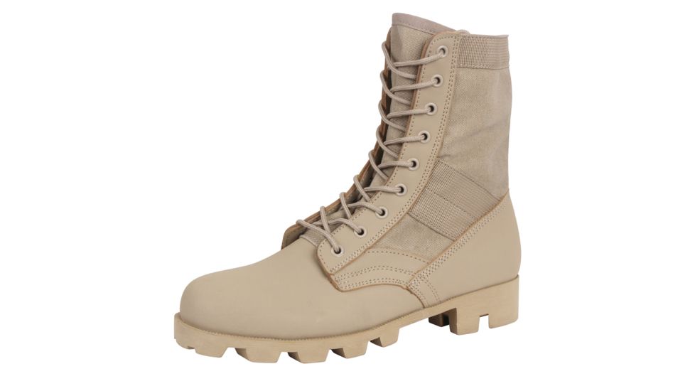 Rothco Classic Military Jungle Boots, Desert Tan, 12, Regular, 5909-DesertTan-12-Regular