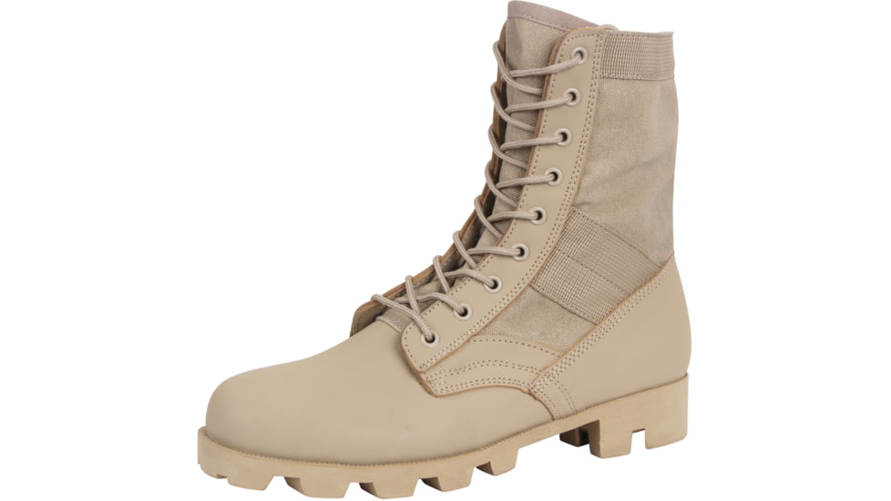 Rothco Classic Military Jungle Boots, Desert Tan, 3, 5909-599