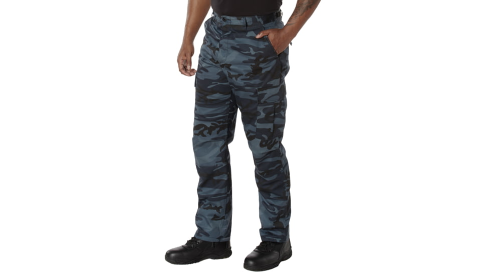 Rothco Color Camo Tactical BDU Pants - Mens, Small, Midnight Blue Camo, 4712-MidnightBlueCamo-S27-31Waist