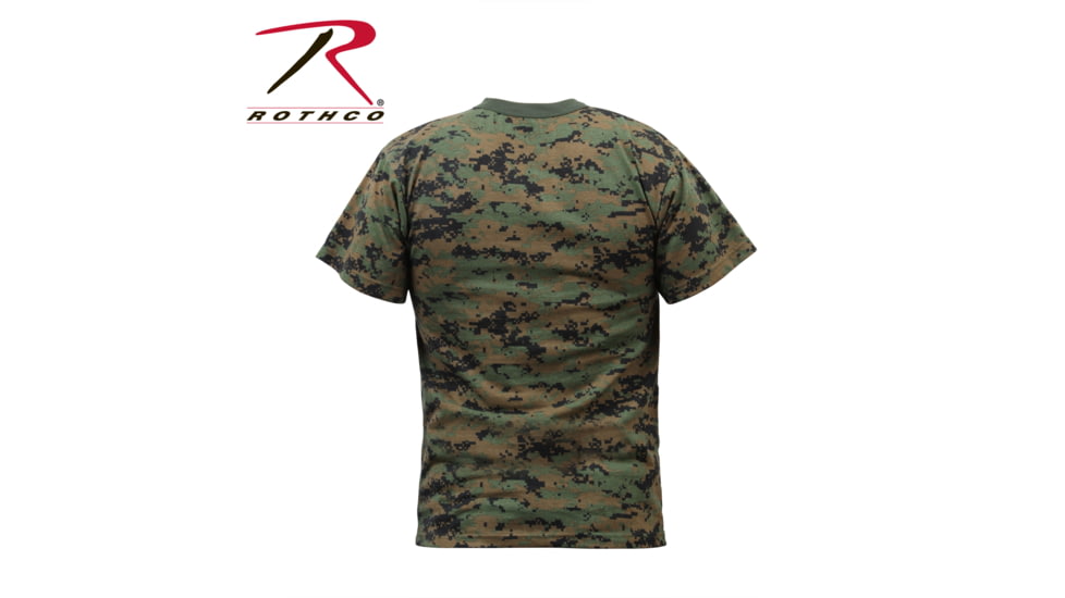 Rothco Digital Camo T-Shirt 5212, S, Heritage Walnut, 61800-HeritageWalnut-S